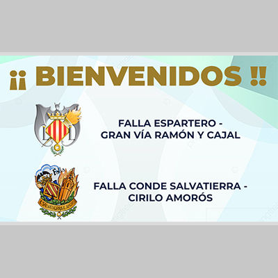 Conde Salvaterra-Cirilo Amorós y Espartero-G.Vía Ramón y Cajal, se incorporan a la Federación de Fallas de 1ªA